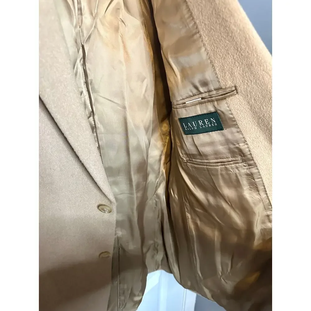 Lauren Ralph Lauren 100% Camel Hair Blazer Mens 46R Tan Sport Coat Canada